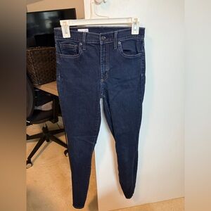 Gap size 27 regular Dark Blue High Rise Skinny Jeans